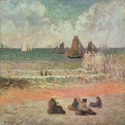 Bathing, Dieppe, 1885